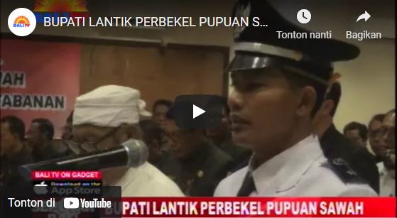 Pelantikan Perbekel (seputar bali)