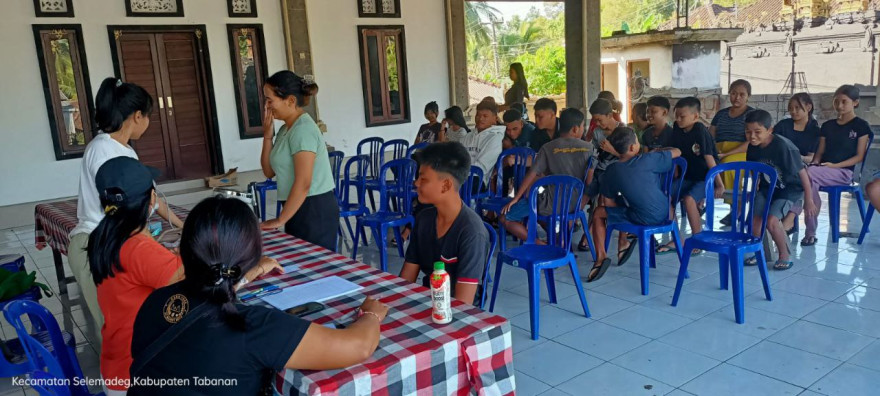 Kegiatan Posyandu Remaja di Desa Pupuan Sawah